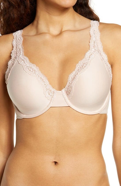 Shop Wacoal Softly Styled Underwire Bra In Rose Dust