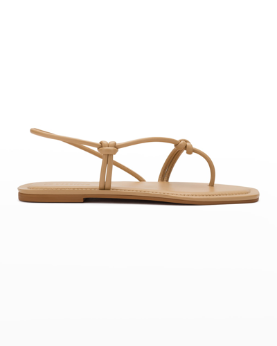 Shop Mercedes Castillo Julianna Napa Slingback Thong Sandals In Tan