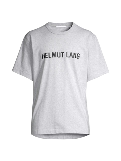 Shop Helmut Lang Men's Printed Logo T-shirt In Vapor Heather