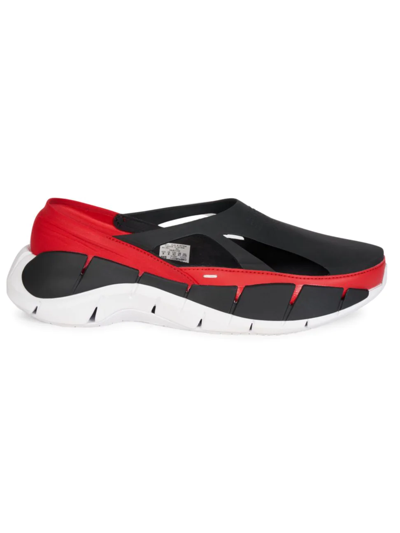 Shop Maison Margiela Men's  X Reebok Croafer Slip-on Shoes In Red Black White