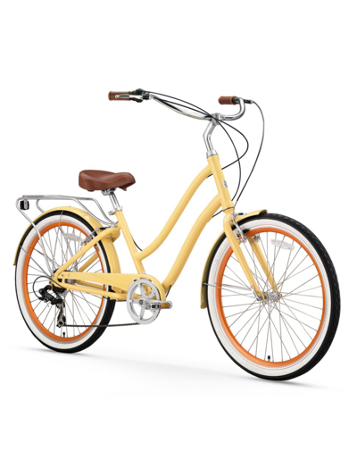 Shop Sixthreezero Evryjourney 7-speed Step Bike In Cream