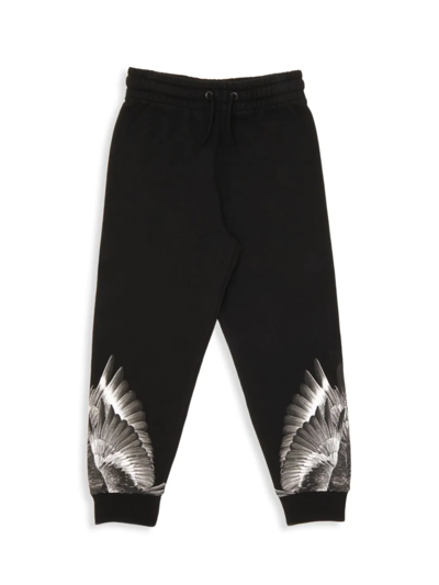 Shop Marcelo Burlon County Of Milan Little Boy's & Boy's Icon Wings Sweatpants In Black Grey