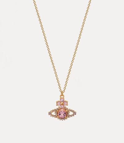 Shop Vivienne Westwood Valentina Orb Pendant Necklace In Gold