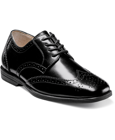 Shop Florsheim Big Boys Reveal Wingtip Jr. Oxford Shoes In Black