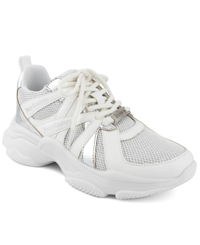 Shop Juicy Couture Women's Alexxis Casual Sneakers In White