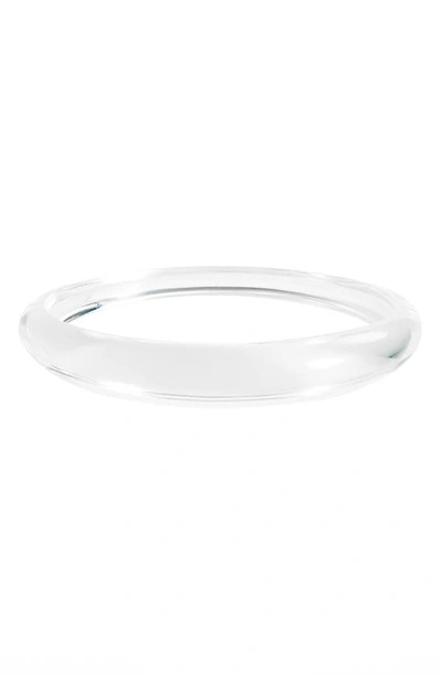 Shop Alexis Bittar Skinny Tapered Bangle In Clear
