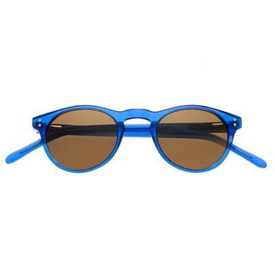 Shop Simplify Russell Acetate Sunglasses In Blue,brown,green