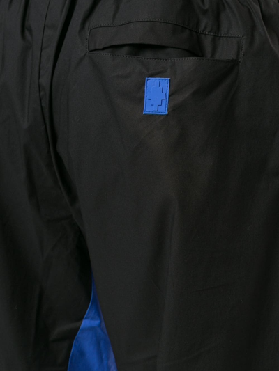 Shop Marcelo Burlon County Of Milan Bicolour Track Pants In 1045 Black Blue
