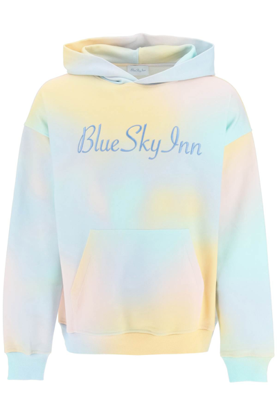 Shop Blue Sky Inn Tie-dye Logo Hoodie In Mixed Colours