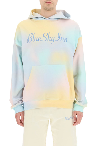 Shop Blue Sky Inn Tie-dye Logo Hoodie In Mixed Colours