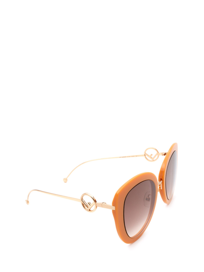 Shop Fendi Sunglasses In Brown