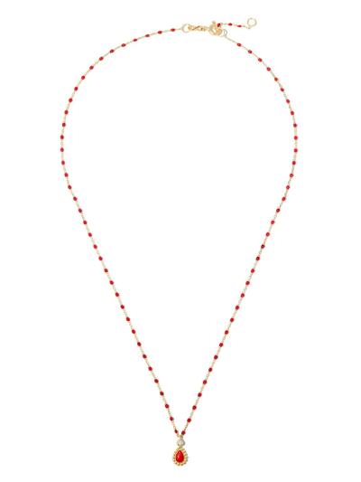 Gigi Clozeau 18kt Yellow Gold Mini Lucky Cashmere 42cm Necklace In Gold