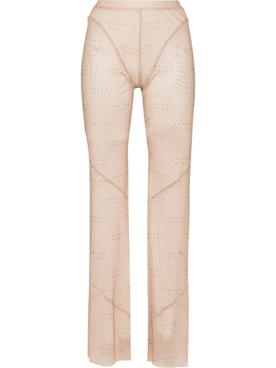 Shop Poster Girl Camilla Flared Trousers In Neutrals