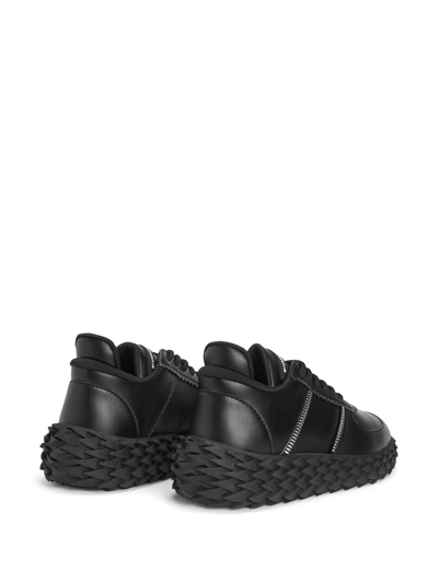 Shop Giuseppe Zanotti Urchin Textured-sole Sneakers In Black