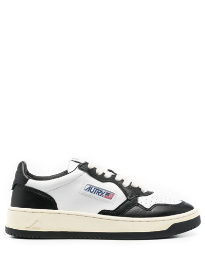 Shop Autry Action Two-tone Sneakers In Black
