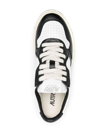 Shop Autry Action Two-tone Sneakers In Black