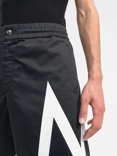 Shop Moncler Logo-print Track Shorts In Black