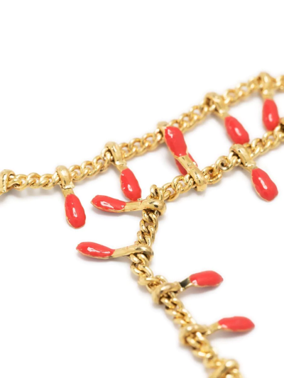 Shop Isabel Marant Casablanca Resin Necklace In Gold