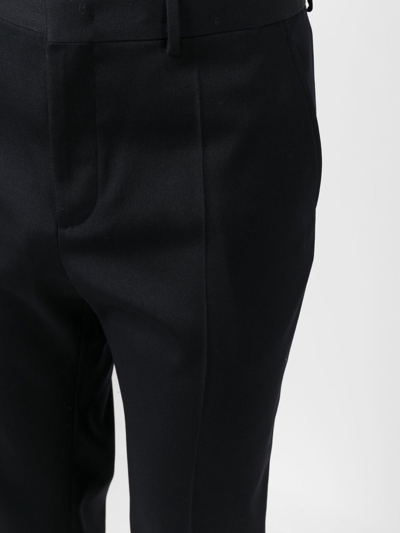 Shop Valentino Straight-leg Tailored Trousers In Blue