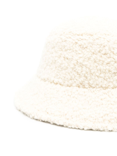 Shop Isabel Marant Denji Wool Bucket Hat In White