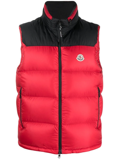 Red moncler store gilet mens