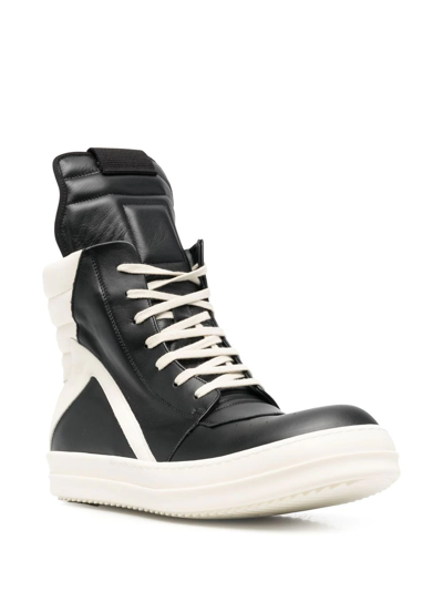 Rick Owens Geobasket High-top Sneakers In Black | ModeSens