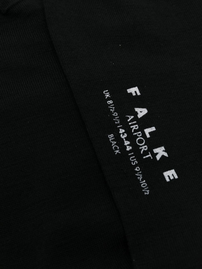 Shop Falke Logo-print Socks In Black