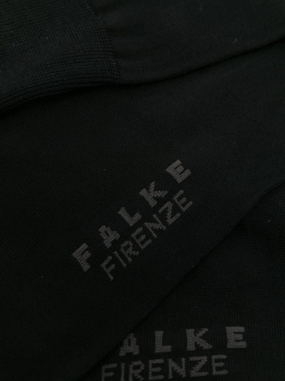 Shop Falke Firenze Crew Socks In Black