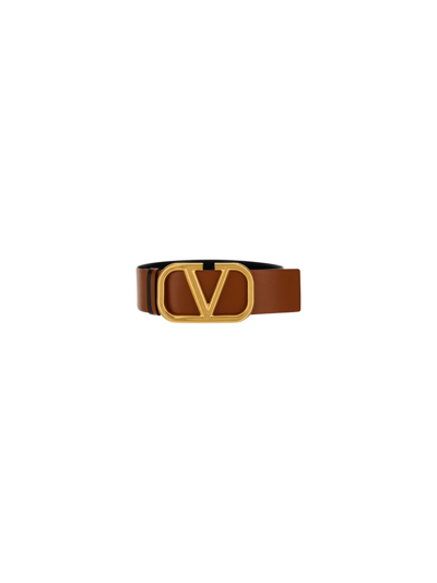 Shop Valentino H70 Belt In Selleria-nero