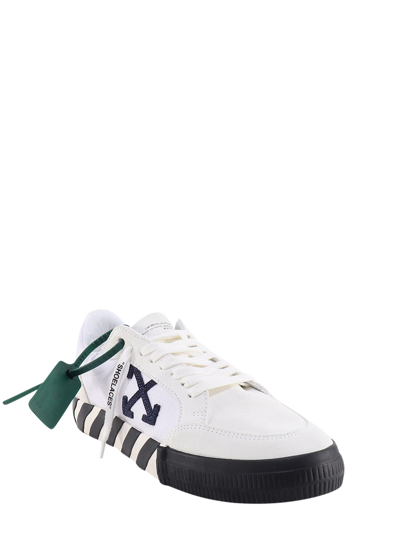 Off-white Vulcanized Leather Low Top Sneakers In White | ModeSens