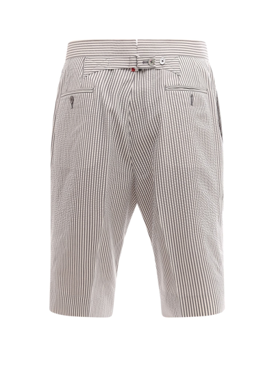 Shop Thom Browne Bermuda Shorts In Grey