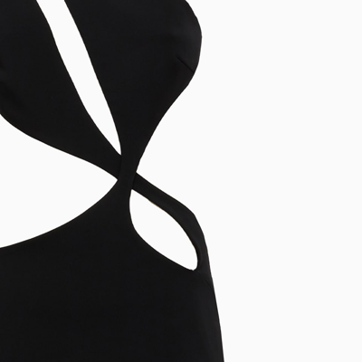 Shop Monot Asymmetrical Dress In Black