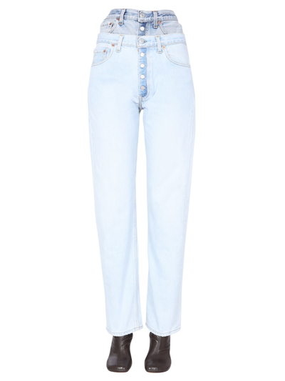 Shop 1/off Double Waisted Jeans In Denim