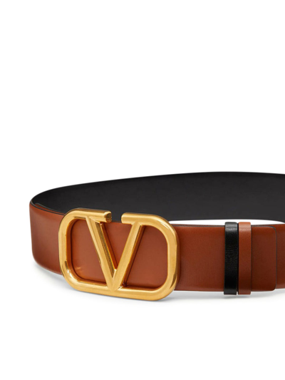 Shop Valentino Belt H. 30 Reversibi Le Vlogo Signature In J Selleria Black
