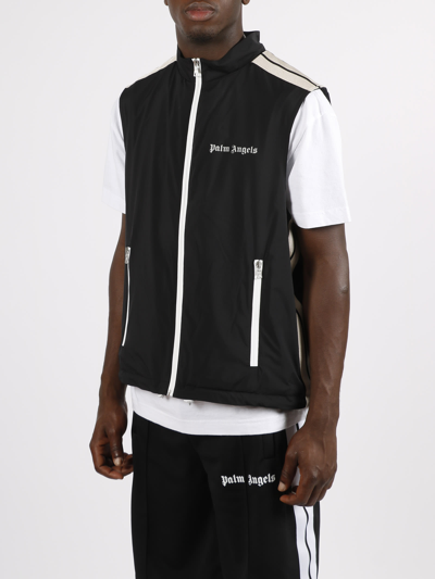 Shop Palm Angels Classic Logo Gilet In Black