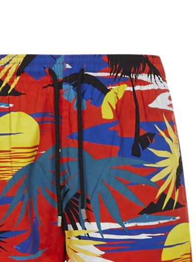 Shop Palm Angels X Vilebrequin Swimsuit In Multicolore