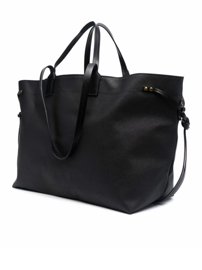 Shop Isabel Marant Black Wydra Shopping Bag In Nero