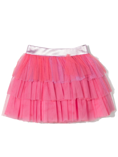 Shop Simonetta Pink Polyamide Skirt In Rosa