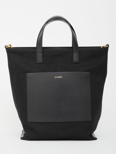 Shop Jil Sander Wander Tote Bag In Black