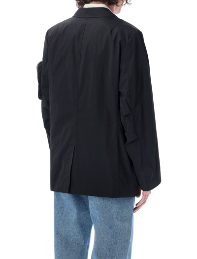 Shop Helmut Lang Nylon Blazer In Black