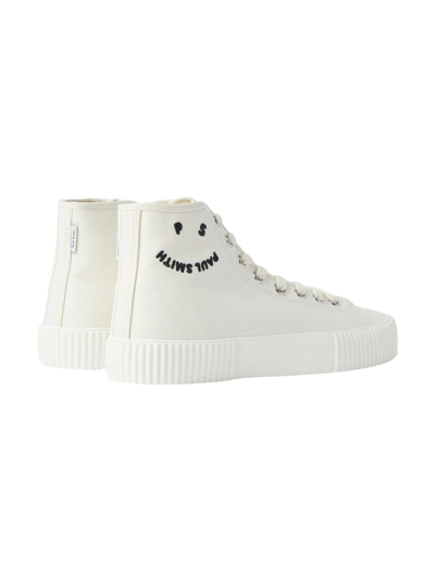 Shop Paul Smith Kibby High Sneakers In White