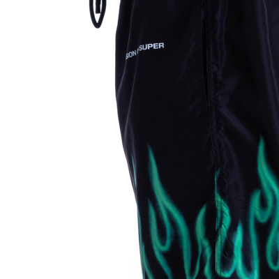 Shop Vision Of Super Swimsuit Spray Flames In Black