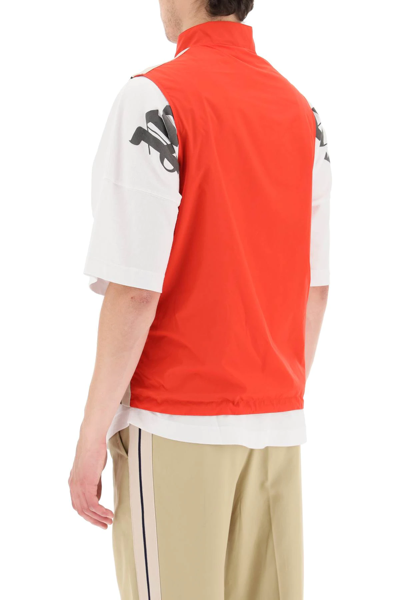 Shop Palm Angels Sports Vest With Logo In Red