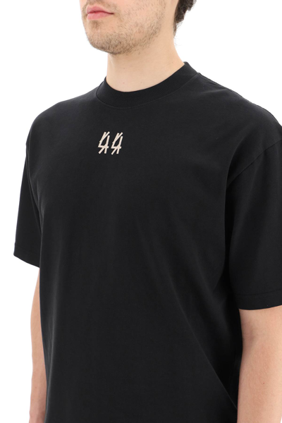 Shop 44 Label Group Skull T-shirt In Black,beige