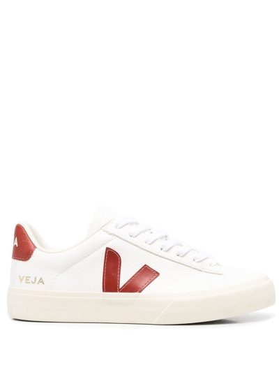 Shop Veja Women's White Faux Leather Sneakers