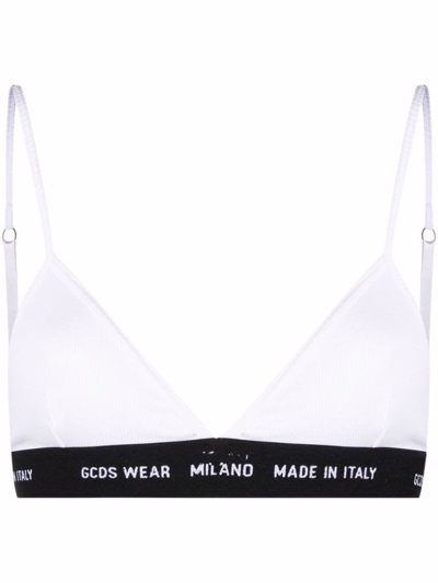 Shop Gcds Women's White Cotton Bra