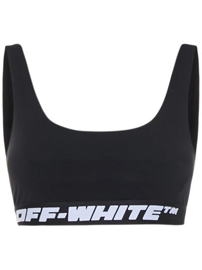Shop Off-white Athl Logo Band Top In Black