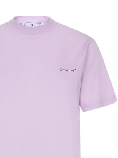 Shop Off-white T-shirt In Lilac