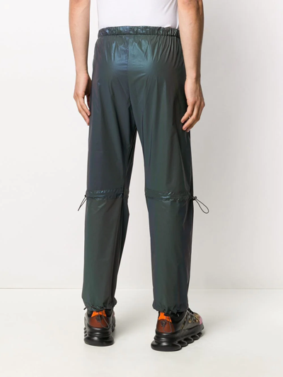 Shop Marcelo Burlon County Of Milan Drawstring Trousers In 1010 Black Black