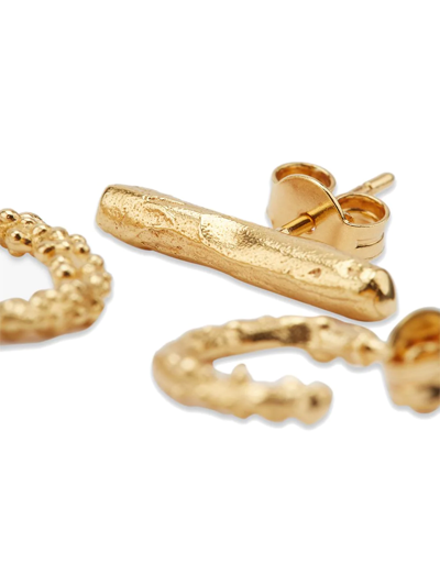 Alighieri Starry Night Earrings Set Of Three In Gold